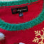 33 Degrees Ugly Christmas Sweater Womens Large Dinosaur Holiday Party Novelty