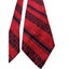 Vintage Mens Tie J Packard Red Navy Geometric Neckwear Polyester Made USA Retro