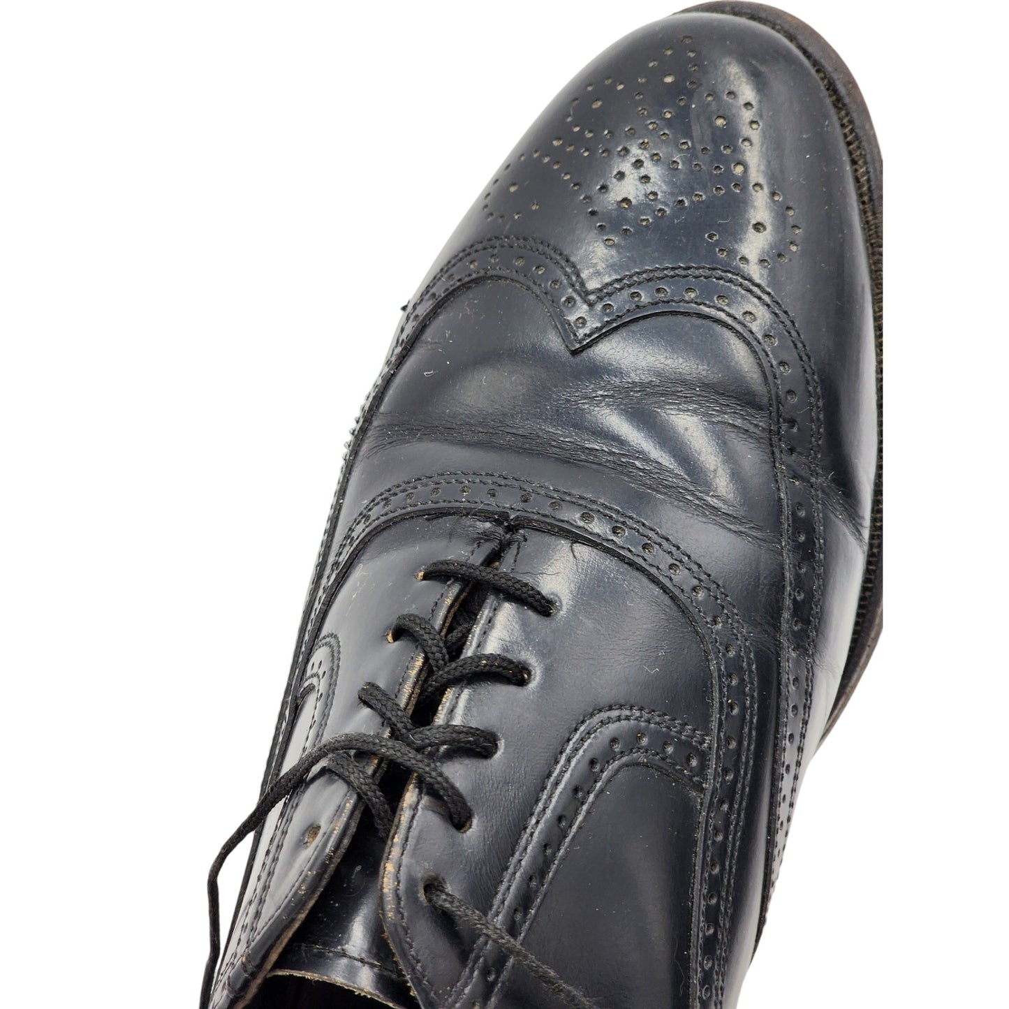 Hanover Masterflex Dress Shoes Wingtip Oxfords Leather Mens 10.5 Vintage Classic