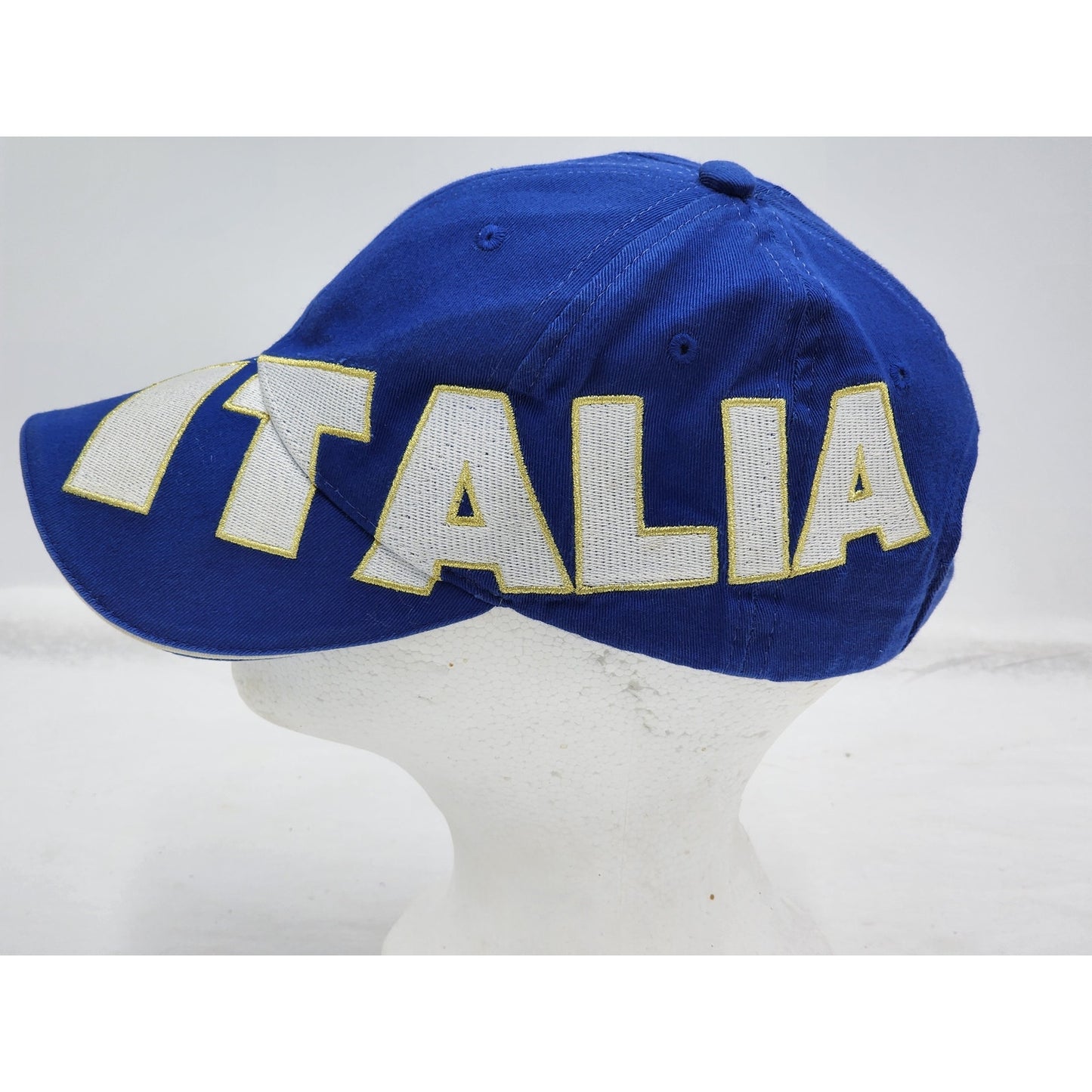 Italia Baseball Cap Soccer Italy Blue Italian Flag Logo Adjust European Football