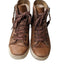 UGG Shoes High Top Blaney Sneakers Womens 8 Brown Leather Side Zippers 1009885