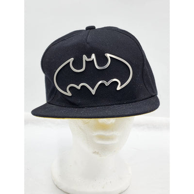 Batman Hat Superhero Cap Wide Brim Black Silver Snapback Streetwear Urban Emblem