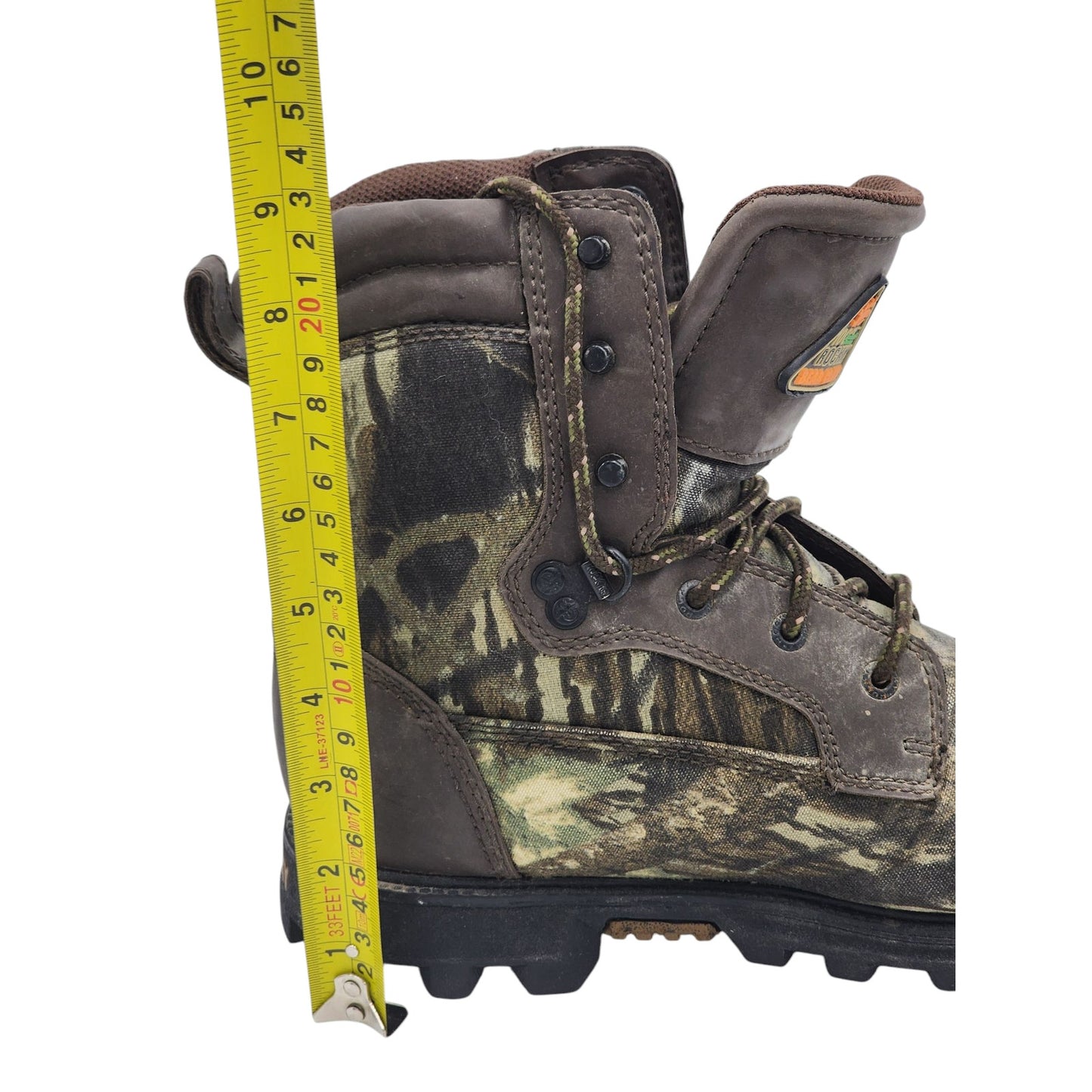 Rocky Bear Claw Boots 1000G Thinsulate Camo Hunting Boots Mens 6 Waterproof