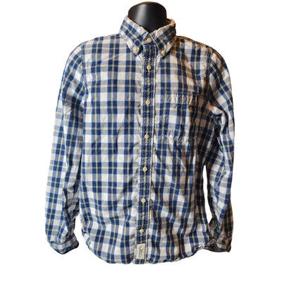 Abercrombie Fitch Shirt Mens Large Muscle Plaid Button Long Sleeve Lumberjack