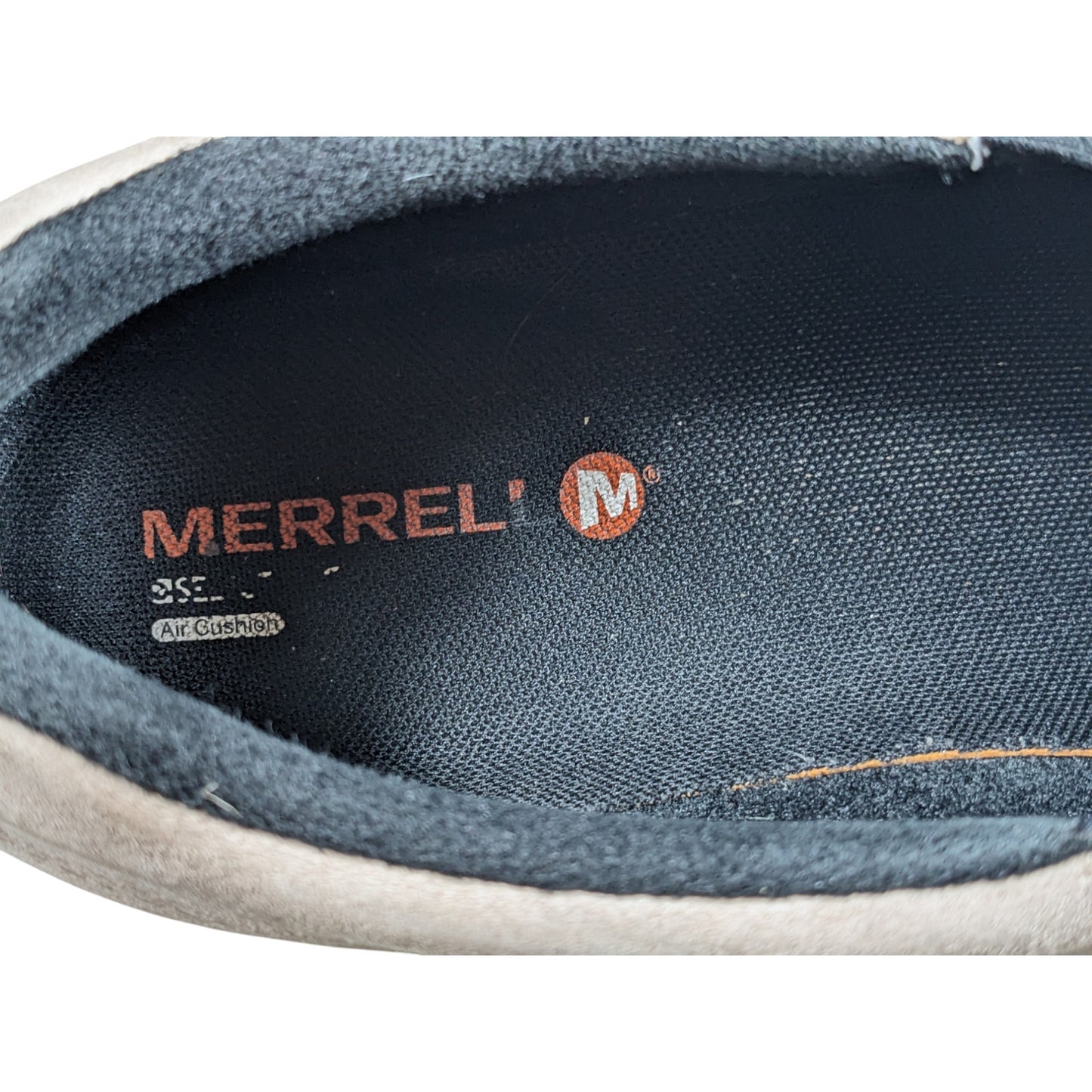 Merrell Shoes Classic Taupe Mens 12 Suede Slip On Jungle Mocs Cushion Footwear