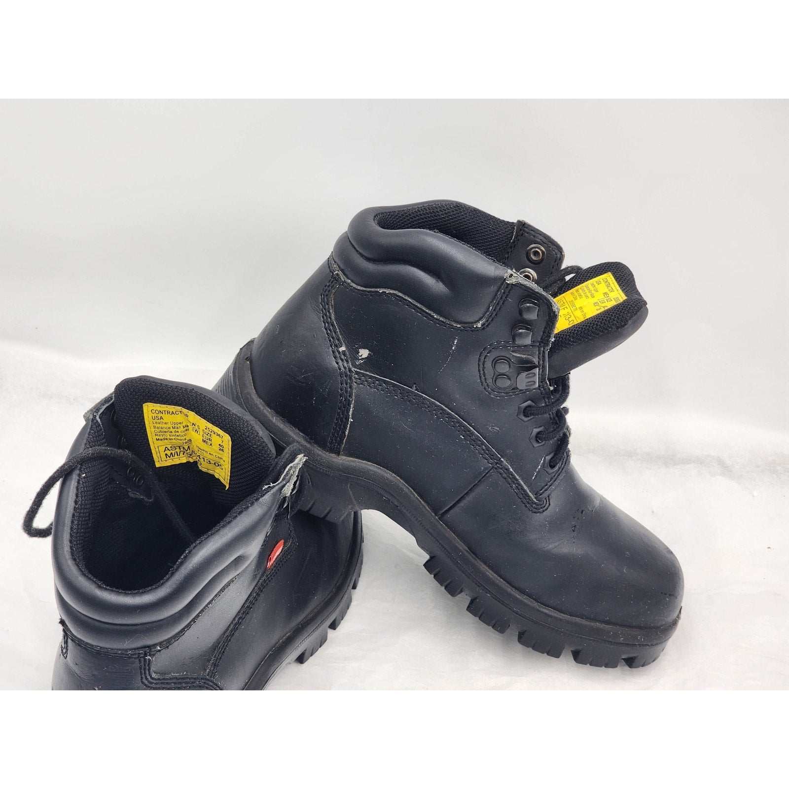 Herman fashion survivors steel toe boots black