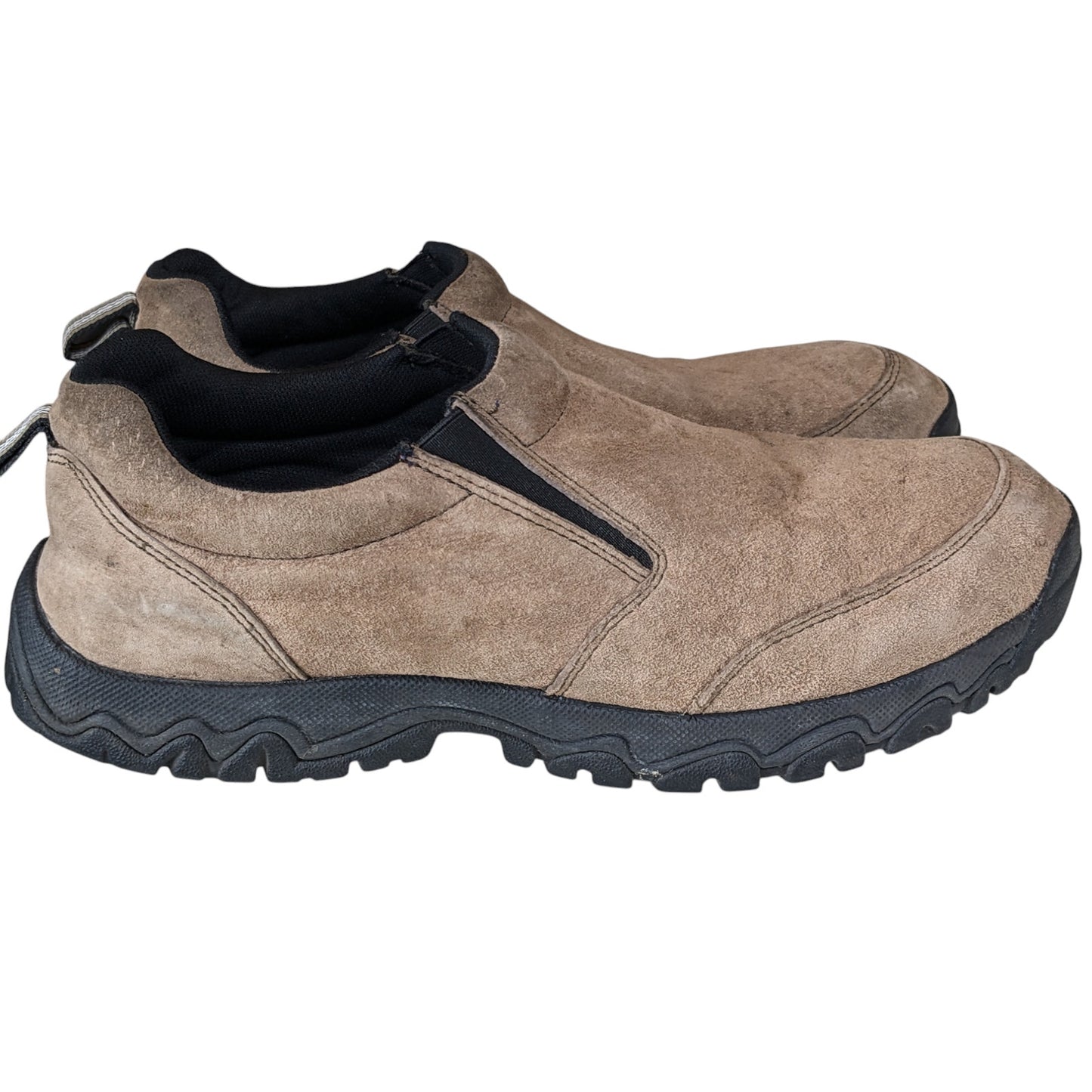 Duluth Trading Slip On Shoes Men 11M Suede Work Hiking Rugged Slip Resist Mocs