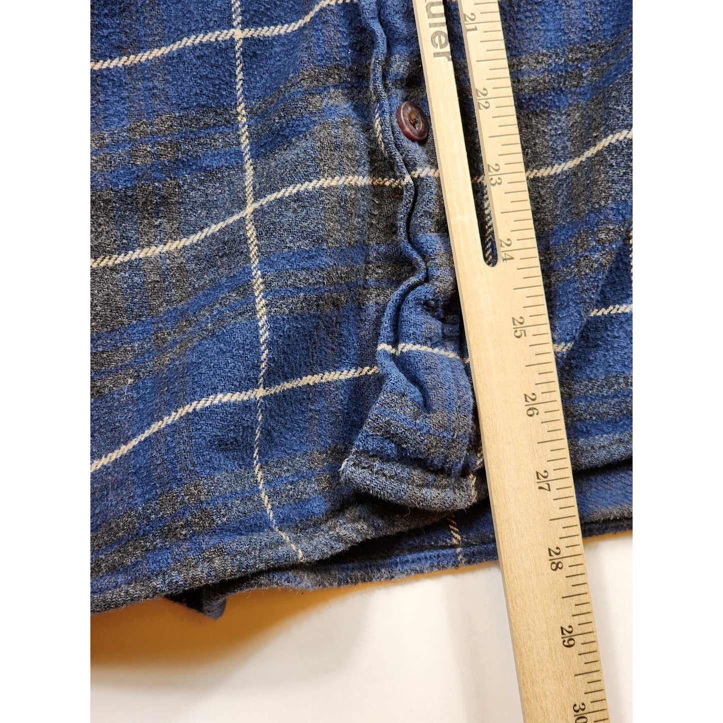Burry Lane Flannel Shirt Mens Medium Classic Rugged Plaid Long Sleeve Button Up