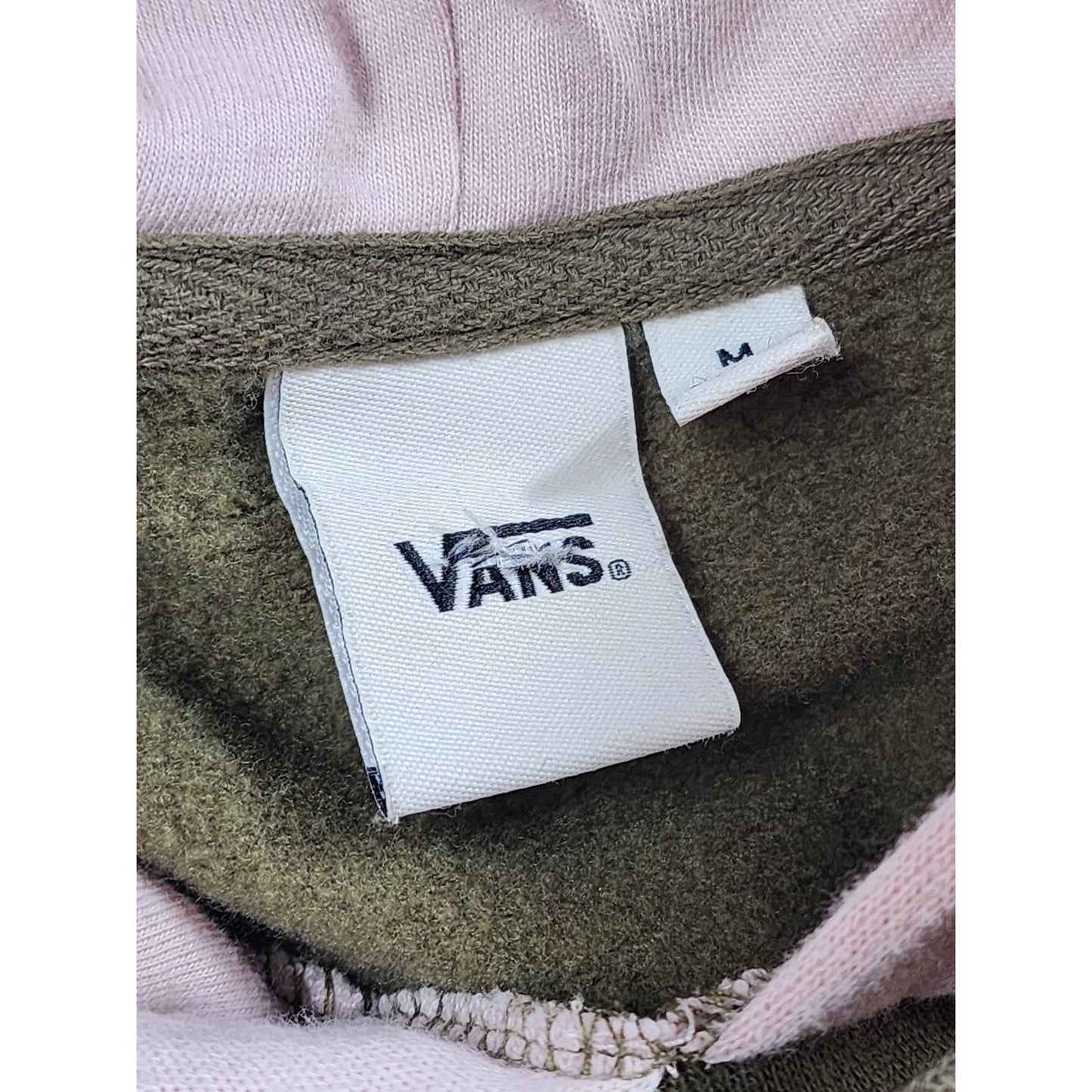 VANS Hoodie Womens Medium Pullover Color Block Kangaroo Pocket Skater Sweatshirt