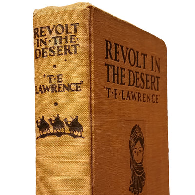 Revolt in the Desert Lawrence Historical Memoir War Middle Eastern Vintage 1927