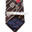 Vintage Towncraft JCPenney Mens Tie Brown Geometric Necktie Striped Classic