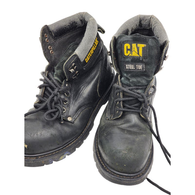 Caterpillar Boots Mens 12 Walking Machines Steel Toe Oil Resistant Heavy Duty