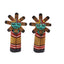 Native American Kachina Hopi Sunface Walter Hughte Carved Southwest Tribal 4"