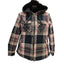 Legendary Whitetails Hooded Flannel Jacket Women Small Sherpa Lined Plaid Fleece