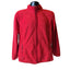 Karen Scott Top Fleece Jacket Womens XL Red Full Zip Sweatshirt Outdoor Casual