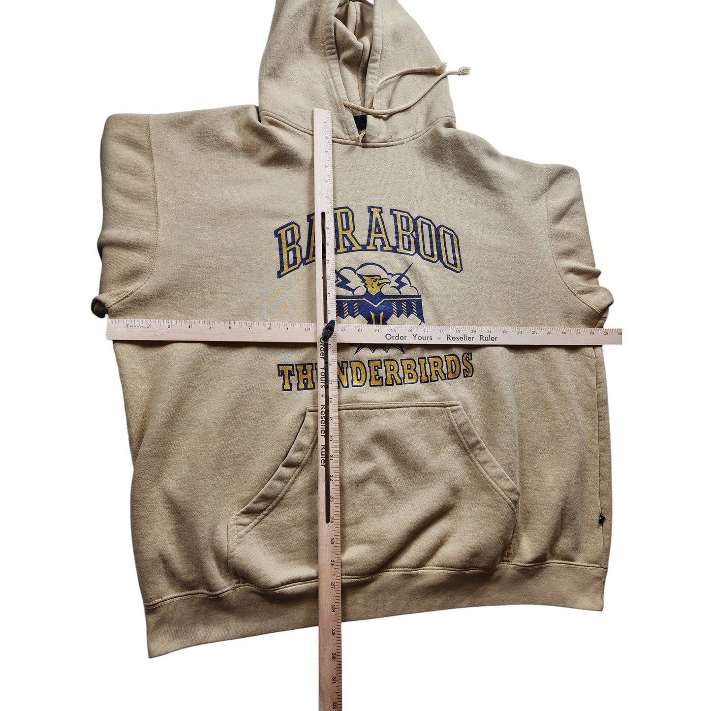 Pennant Baraboo Thunderbirds Hoodie Mens 3XL Graphic Sweatshirt Kangaroo Pocket