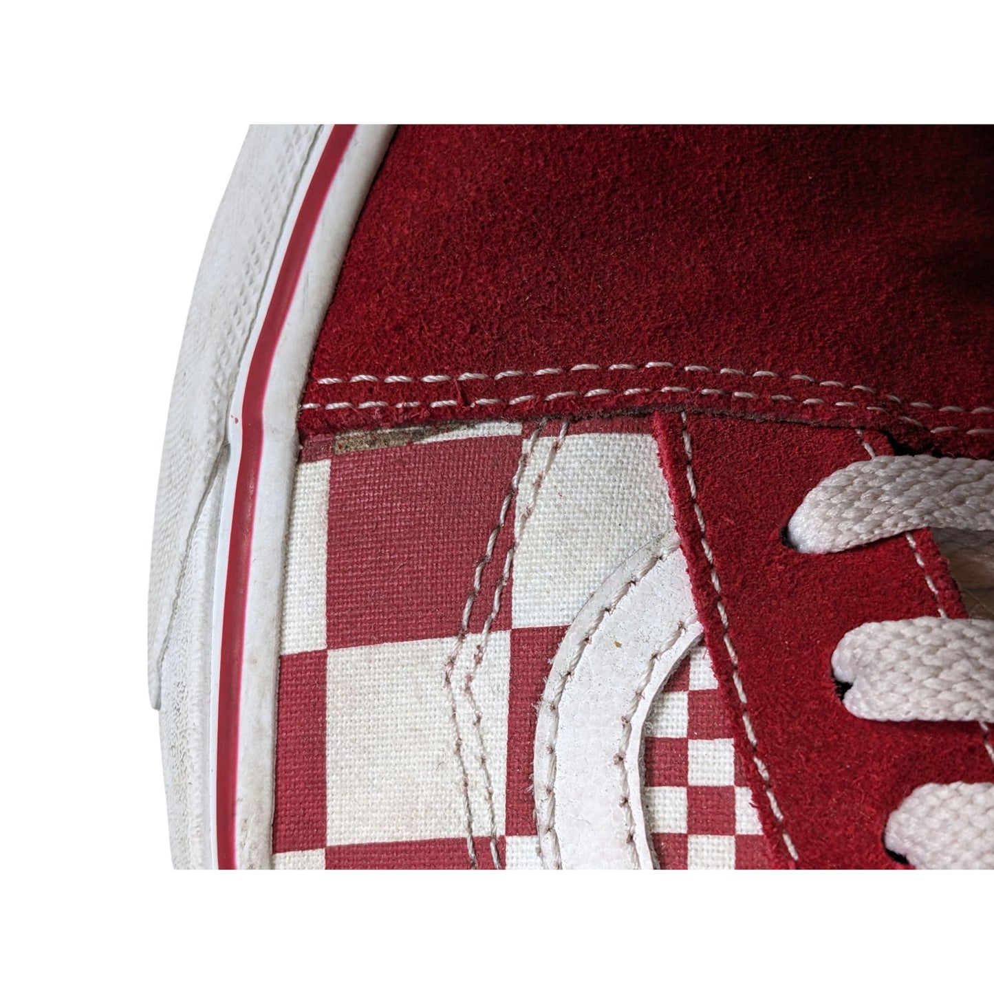 Vans Shoes Red White Checkerboard Sneakers Mens 10.5 Womens 12 Skate Low Top