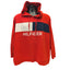 Tommy Hilfiger Sport Hoodie Men 3X Red Colorblock Pullover Sweatshirt Activewear