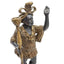 Antique Blackamoor Candle Holder Bronze Statue Sculpture Baroque Art Decor 15"