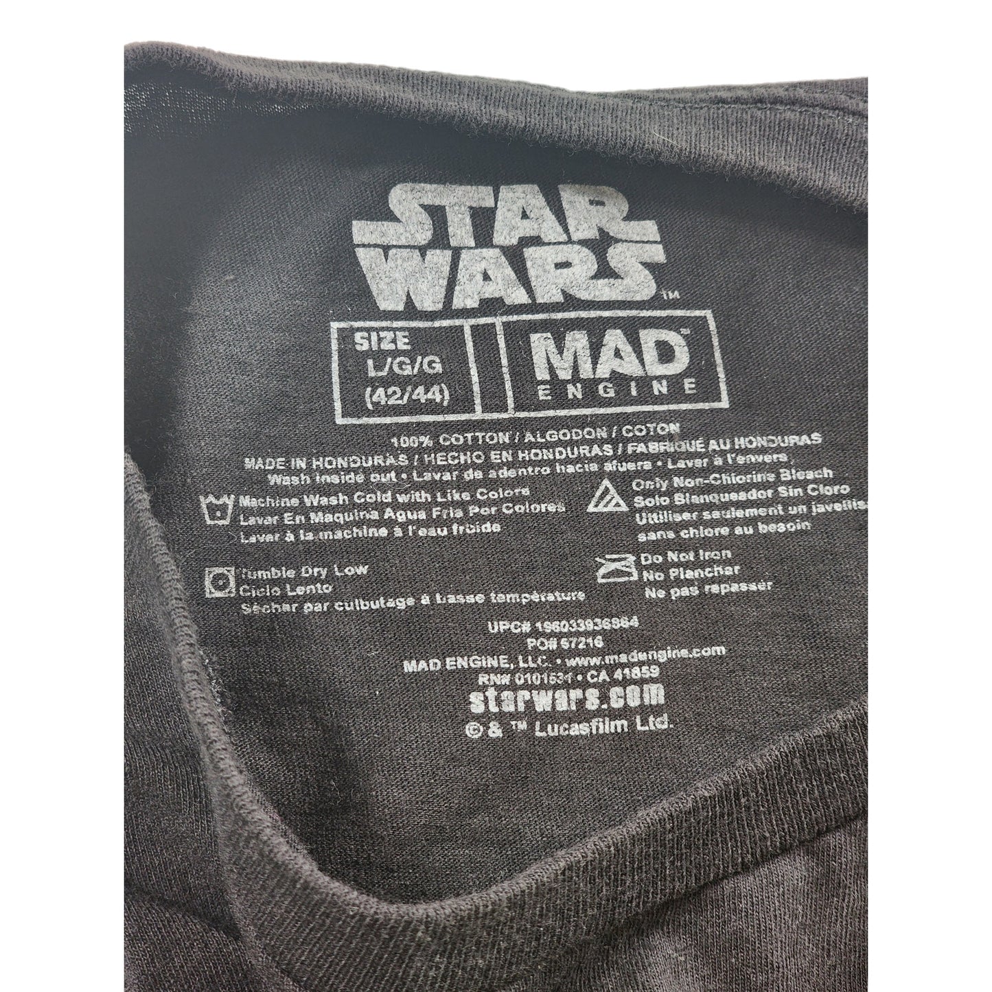 Mad Engine Star Wars T Shirt Mens Large Mandalorian Baby Yoda Graphic Tee Shirt