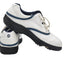 FootJoy Golf Shoes Mens Size 9M White Blue Leather Spiked Cleats Lace Up 98337