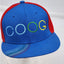 Coogi Hat Blue Red Cap Streetwear Urban Fashion Hip Hop Style Bold Size 7 1/4