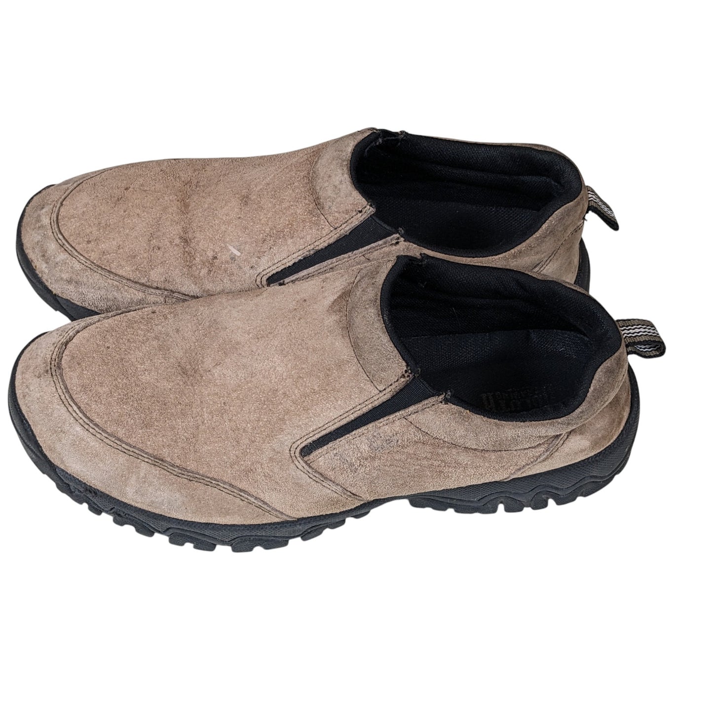 Duluth Trading Slip On Shoes Men 11M Suede Work Hiking Rugged Slip Resist Mocs