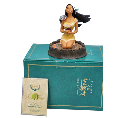 WDCC Disney Pocahontas Listen With Your Heart W Box COA Tribute Series Figurine