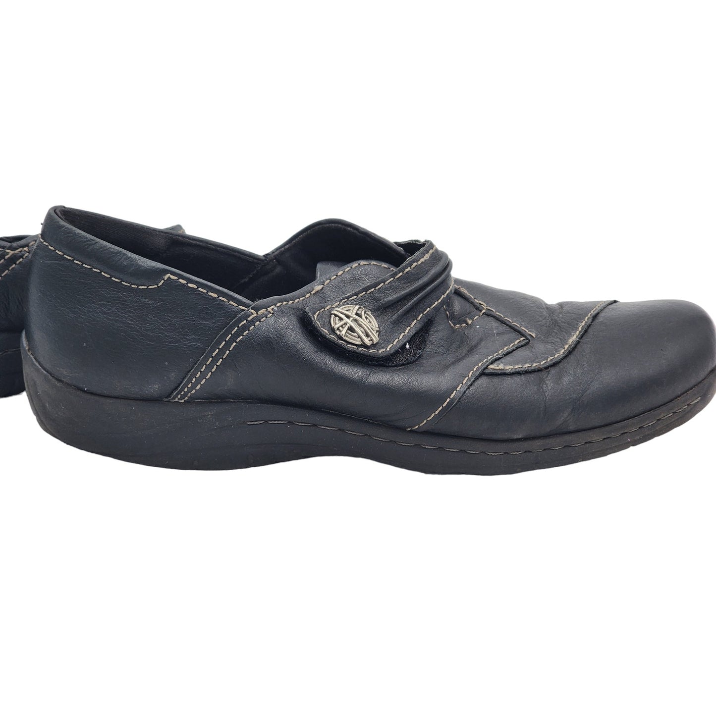 Earth Origins Shoes Womens 12B Savin Leather Comfort Cushioned Clogs Walking