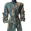 Vintage 3K Fashion Egyptian Print Shirt Jacket Dress Womens One Size USA Pharaoh