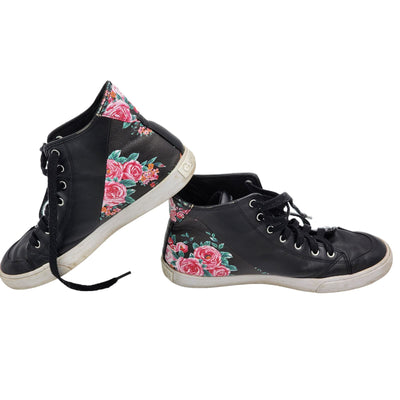 GBG Los Angeles Shoes Womens Size 8.5 Merica High Top Sneaker Floral Streetwear