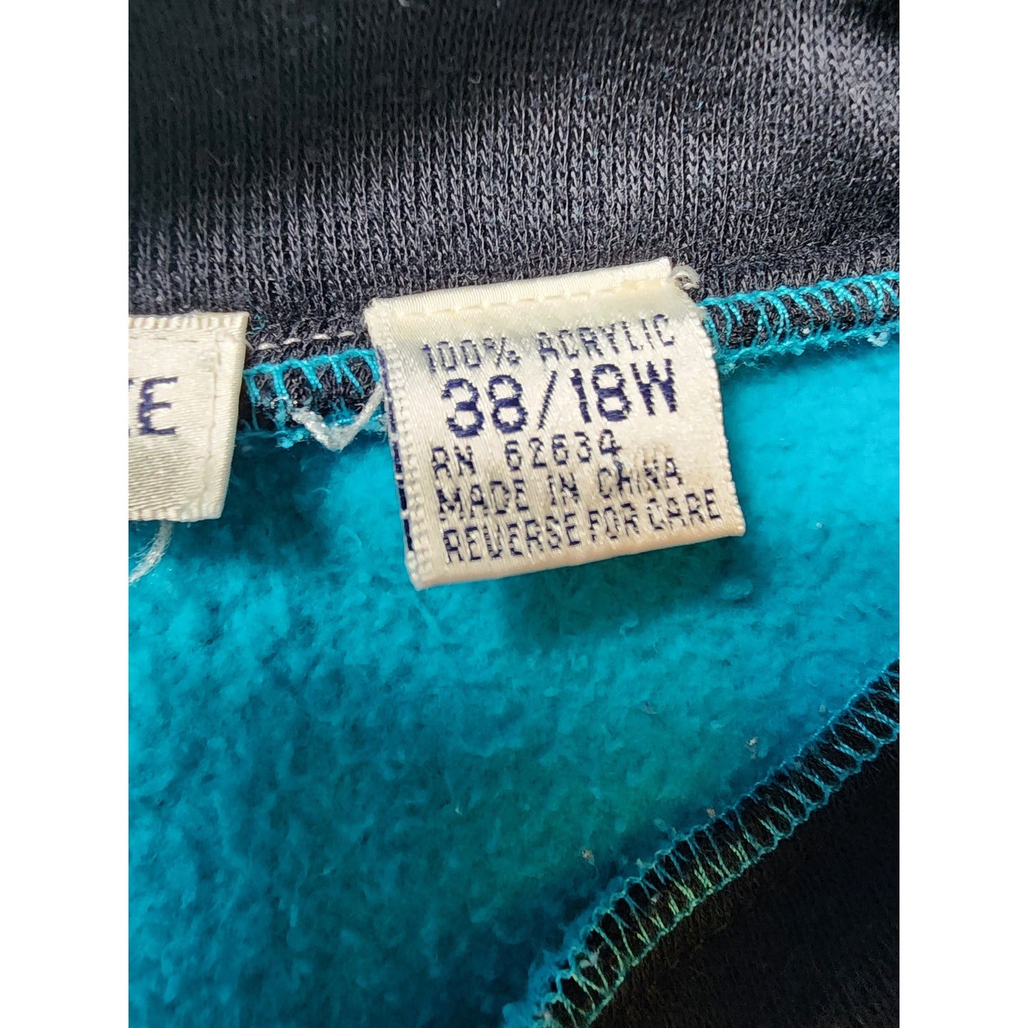 Lauren Brooke Sweater Womens 38 18W Teal Sweatshirt Pullover Athleisure Lounge