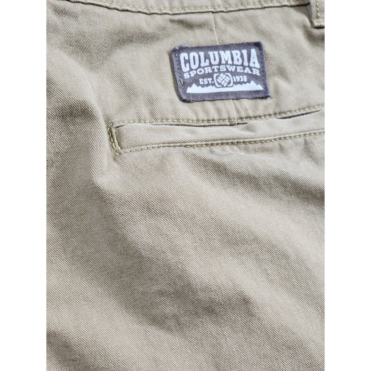 Columbia Cargo Pants Men 32x30 Beige Outdoor Utility Hiking Casual Multi Pockets