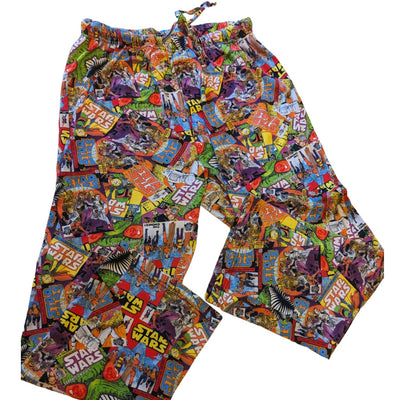 Star Wars Pajama Pants Mens Medium Lounge Comic Graphic Print Sleepwear