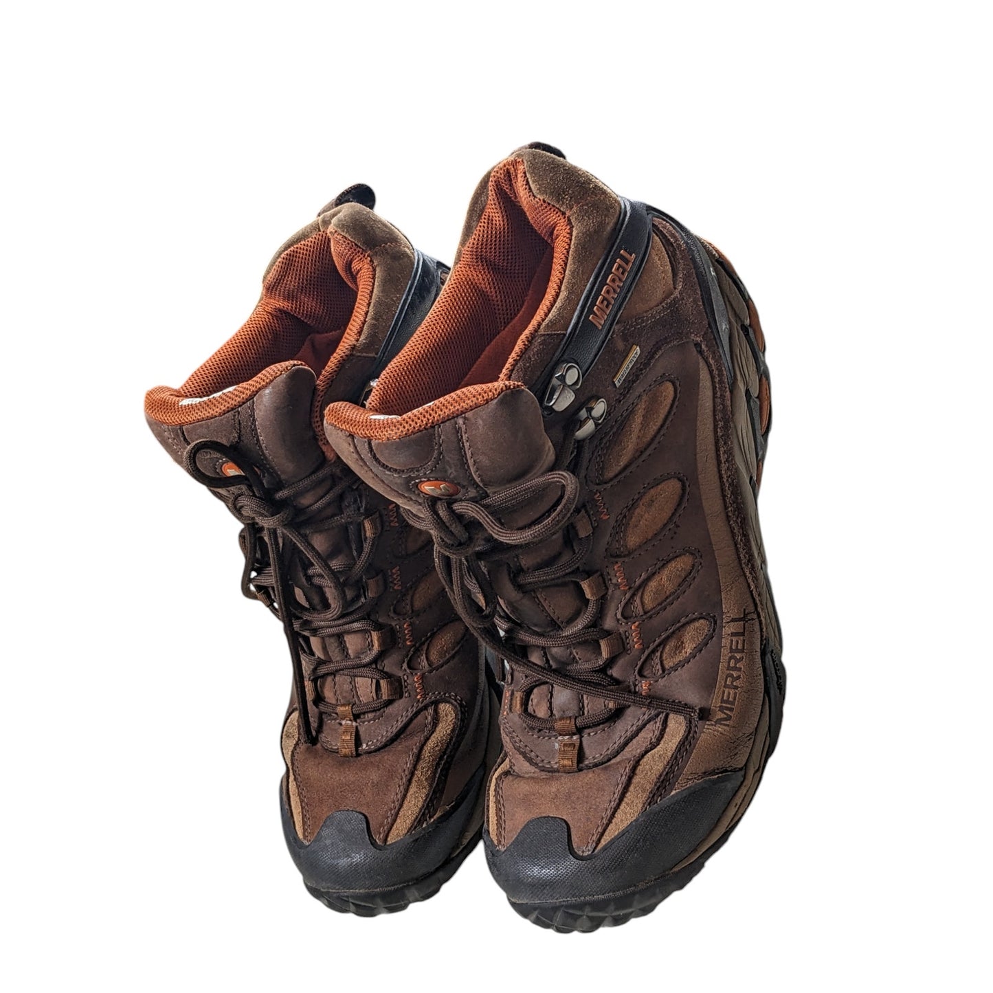 Merrell Boots Mens 10.5 Refuge Core Mid Waterproof Hiking Trail Trekking Rugged