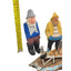 Hand Carved Fishermen Figurine Set Nautical Sweden Coastal Maritime Folk Art 6"