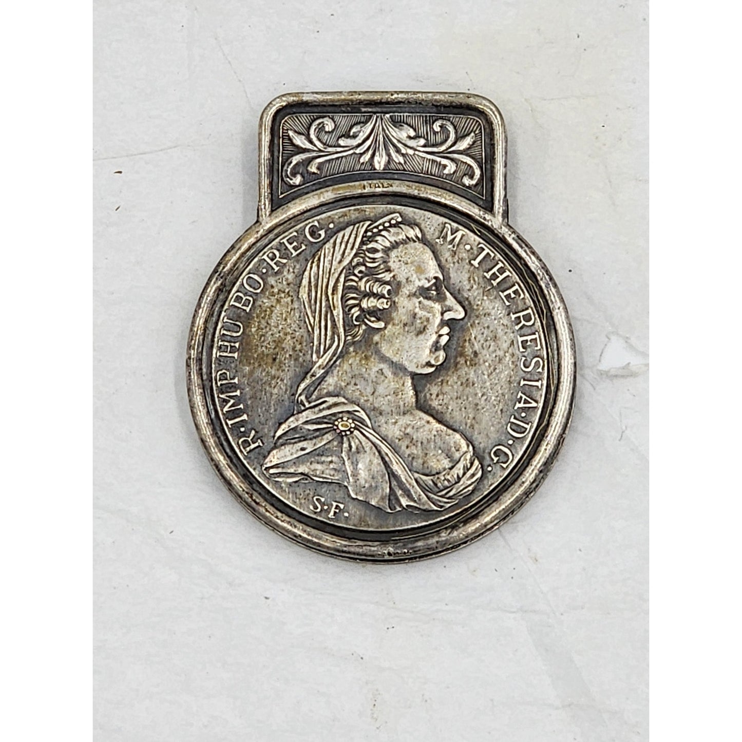 Austrian Maria Theresa Thaler Coin Money Clip Vintage 1780 Holy Roman Empire