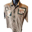 LAL Shirt Men Large Button Cabin Lodge Moose Wildlife Hunter Outdoorsman Western