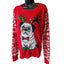 Absolutely Famous Ugly Christmas Sweater Womens XL Festive Pug Snowflake Holiday