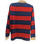 PacSun Rugby Shirt Mens XL Striped Polo Long Sleeve Blue Red Preppy y2k Retro