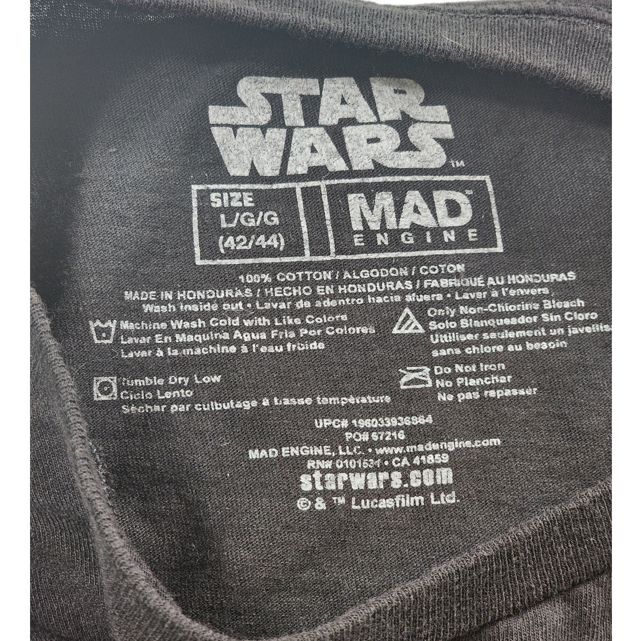 Mad Engine Star Wars T Shirt Mens Large Mandalorian Baby Yoda Graphic Tee Shirt