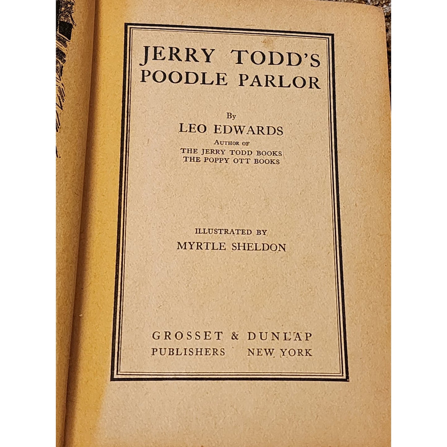 Leo Edwards Book Lot 9 Jerry Tod Vintage Childrens Books Mystery Humor 1923-1938