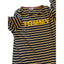 Tommy Hilfiger Denim T Shirt Dress Womens Large Striped Long Sleeve Navy Yellow