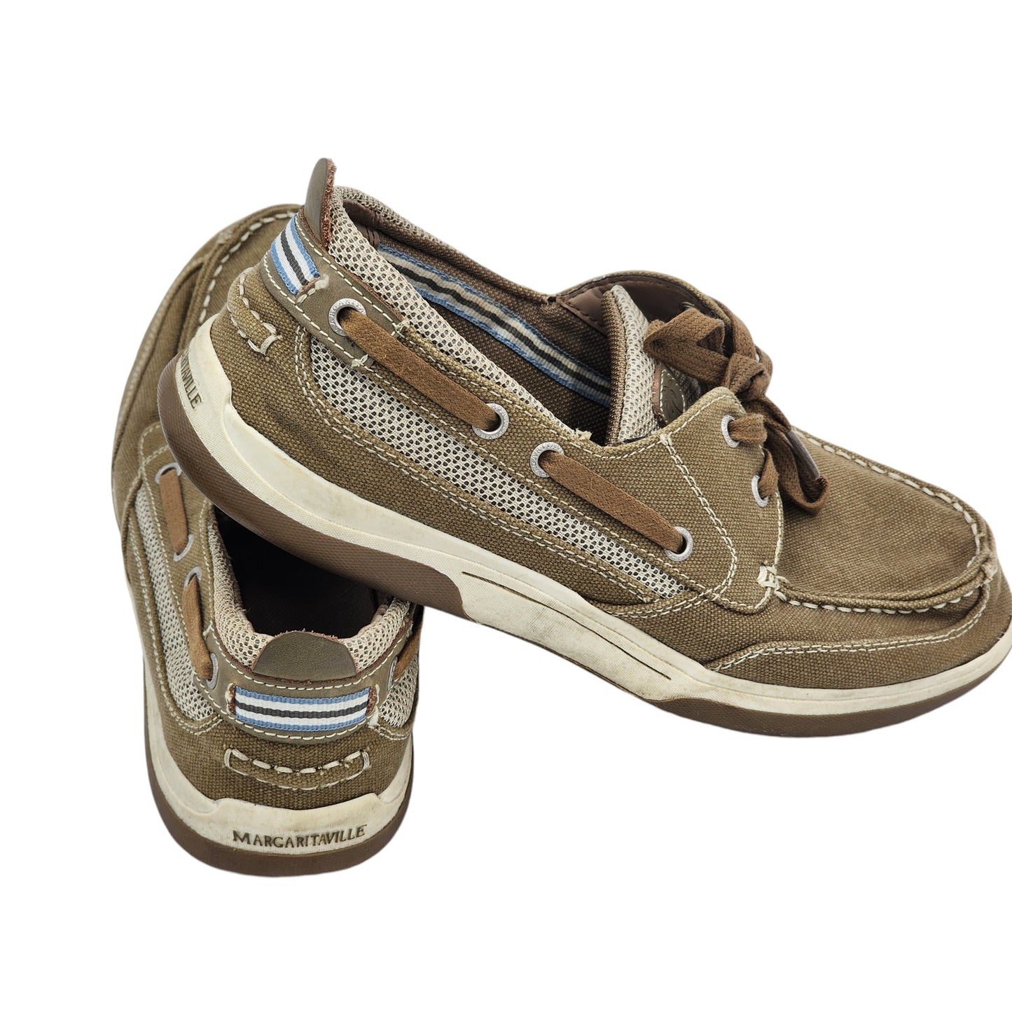 Margaritaville Boat Shoes Mens 11 Harpoon Lace Up Casual Summer Comfort MG1670B