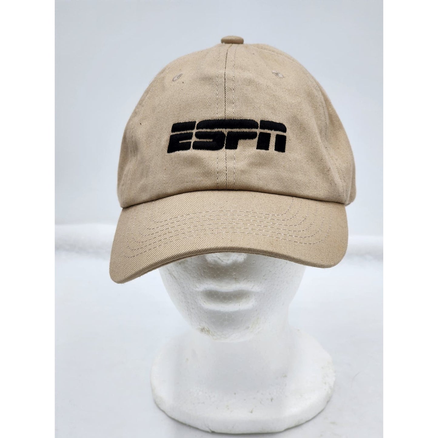 ESPN Hat Adjustable Strap Pacific Essentials Beige Vented Baseball Cap Headwear