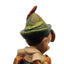 Vintage Disney Anri Pinocchio Figurine Carved Italy Wood To School Miniature 2"