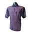 Ben Hogan Polo Golf Shirt Mens Large Purple Micro Houndstooth Short Sleeve