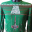 Star Wars Sweater Ugly Christmas Sweatshirt Womens Large Green X Wing Fighter