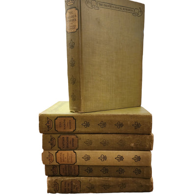 French Classical Romances 6 Volumes Hardcover Vintage Antique Antiquarian 1902