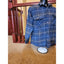 Burry Lane Flannel Shirt Mens Medium Classic Rugged Plaid Long Sleeve Button Up